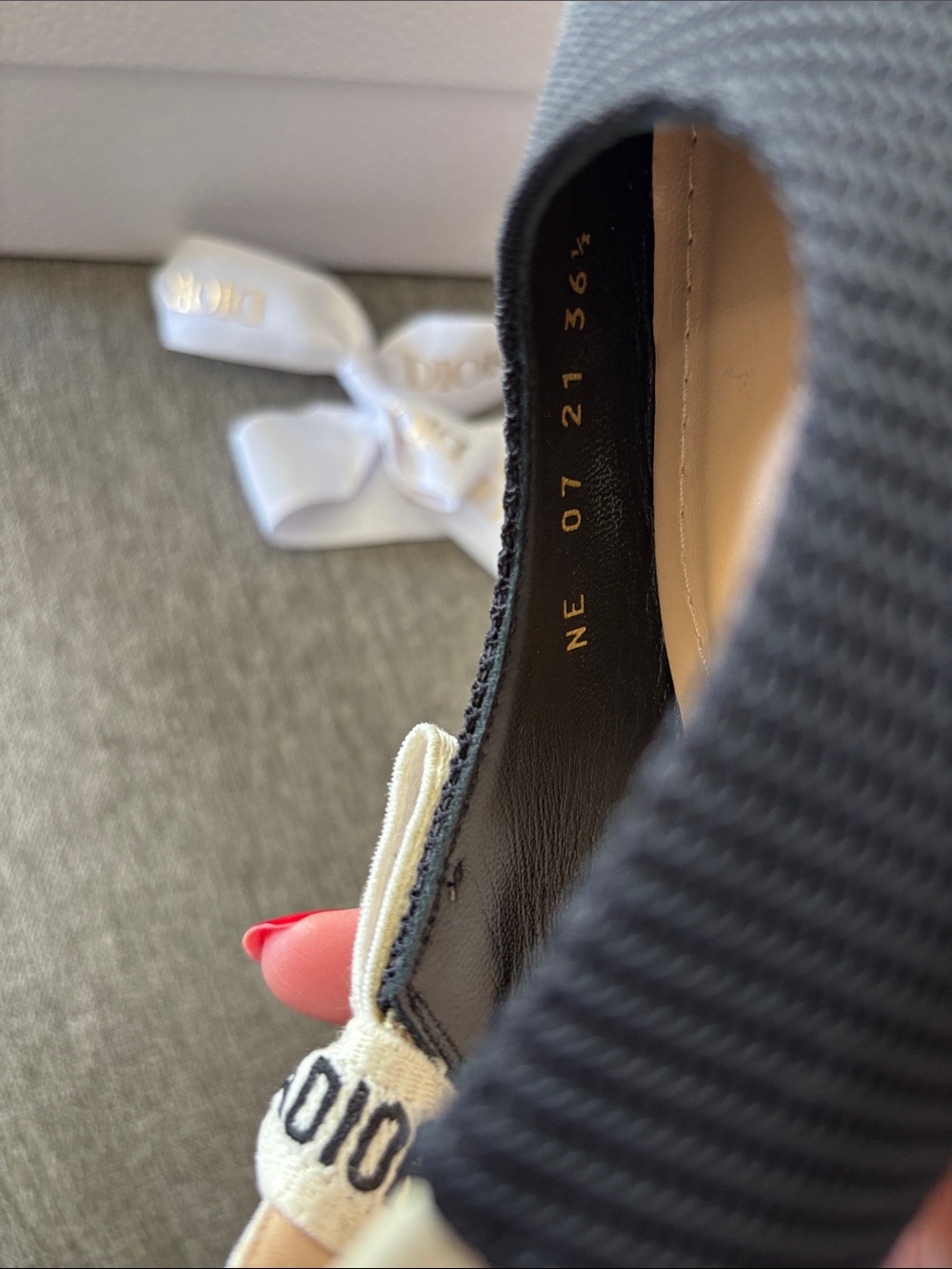 Dior Christian Dior Black J'Adior Slingback Kitten Heel Pumps 36 1/2 EU - NWT - Picture 11 of 15
